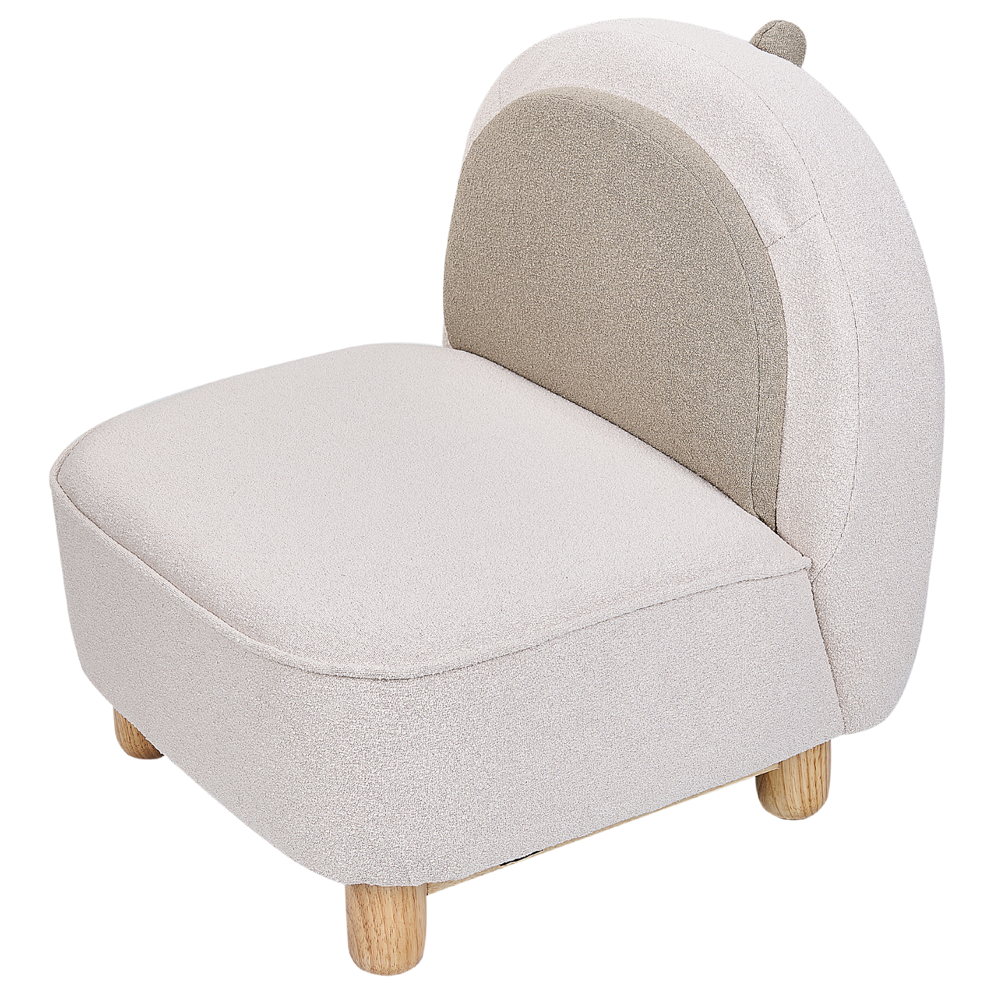 Triceratops Animal Chair Beige Polyester Nursery Seat