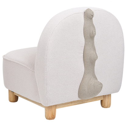Triceratops Animal Chair Beige Polyester Nursery Seat