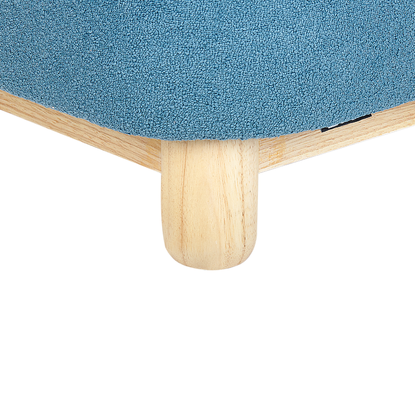 Kids Chair Blue Polyester Armless Triceratops Style