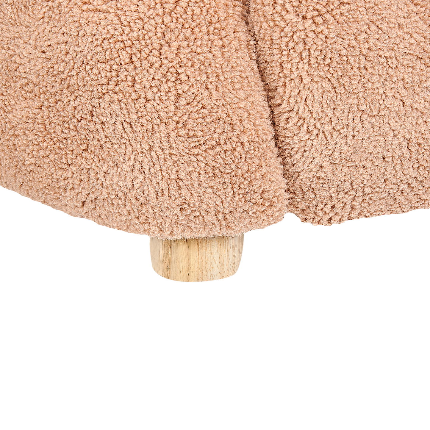 Kids Bear Chair With Faux Fur Armrests Brown