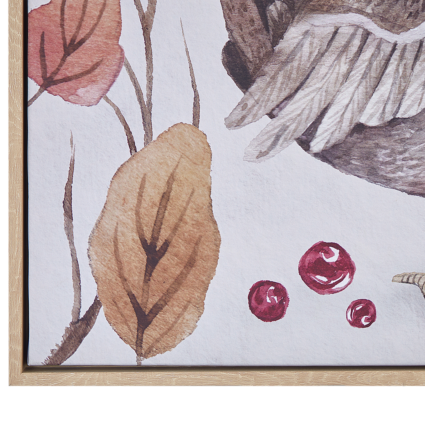 Everluxe Bird Pattern Canvas Art Print 63x63 cm Multicolour MDF Frame