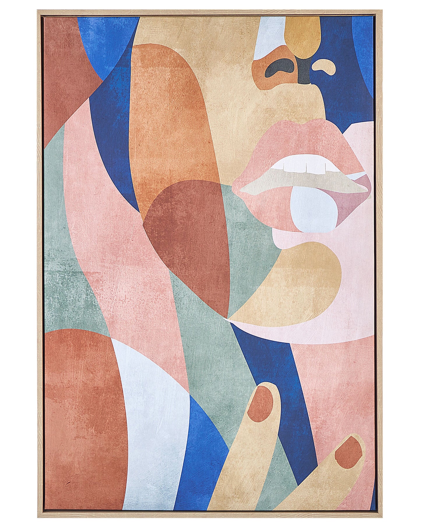 Glam Canvas Art Print Multicolor 93x63 cm Geometric MDF Frame