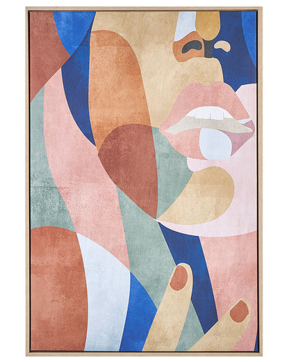 Glam Canvas Art Print Multicolor 93x63 cm Geometric MDF Frame