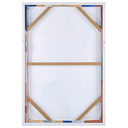 Glam Canvas Art Print Multicolor 93x63 cm Geometric MDF Frame