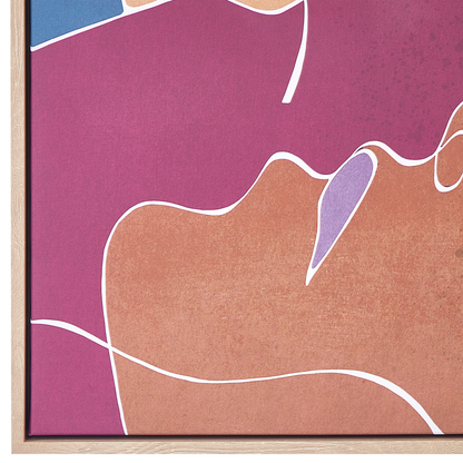 StudioArt Canvas Print Multicolour 93x63 CM Abstract Geometric Frame