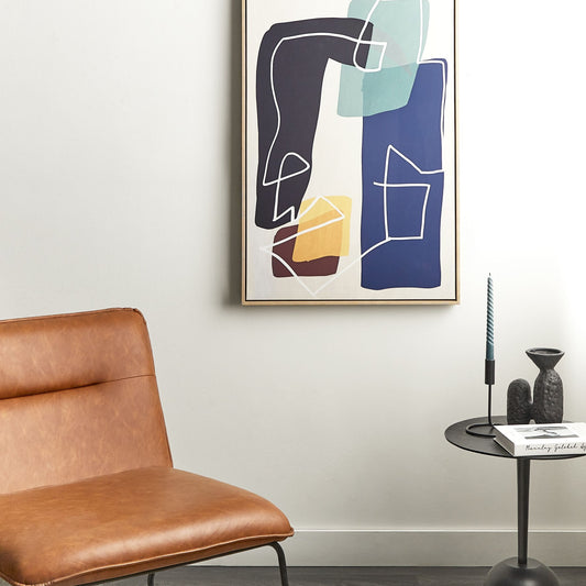 Glam Canvas Art Print Multicolour 93 x 63 cm Abstract Shapes