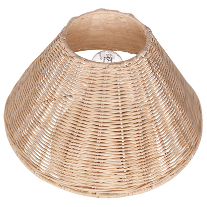 Table Lamp Natural Rattan Boho Bedside Light
