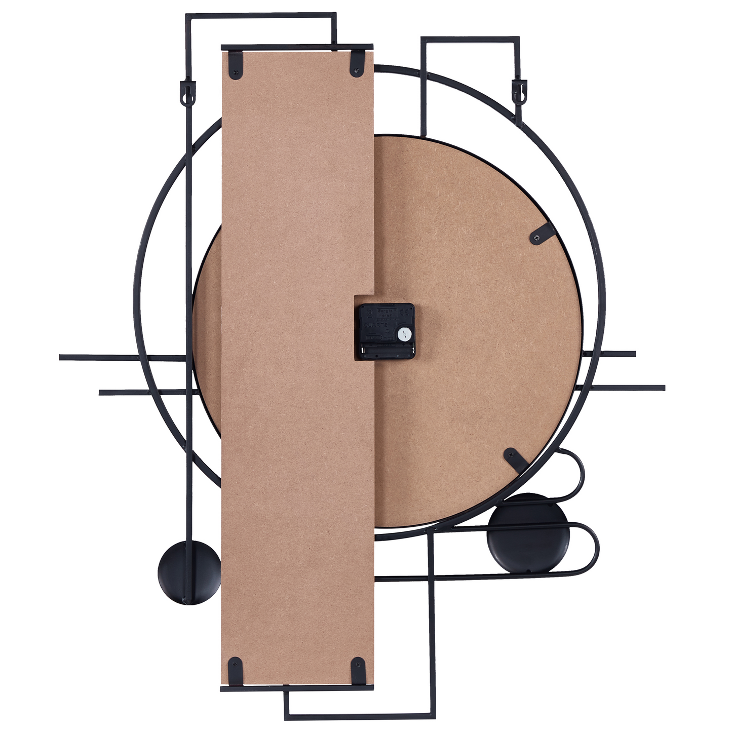 Luxe Living Multicolour MDF Wall Clock 60x70cm Irregular Shape