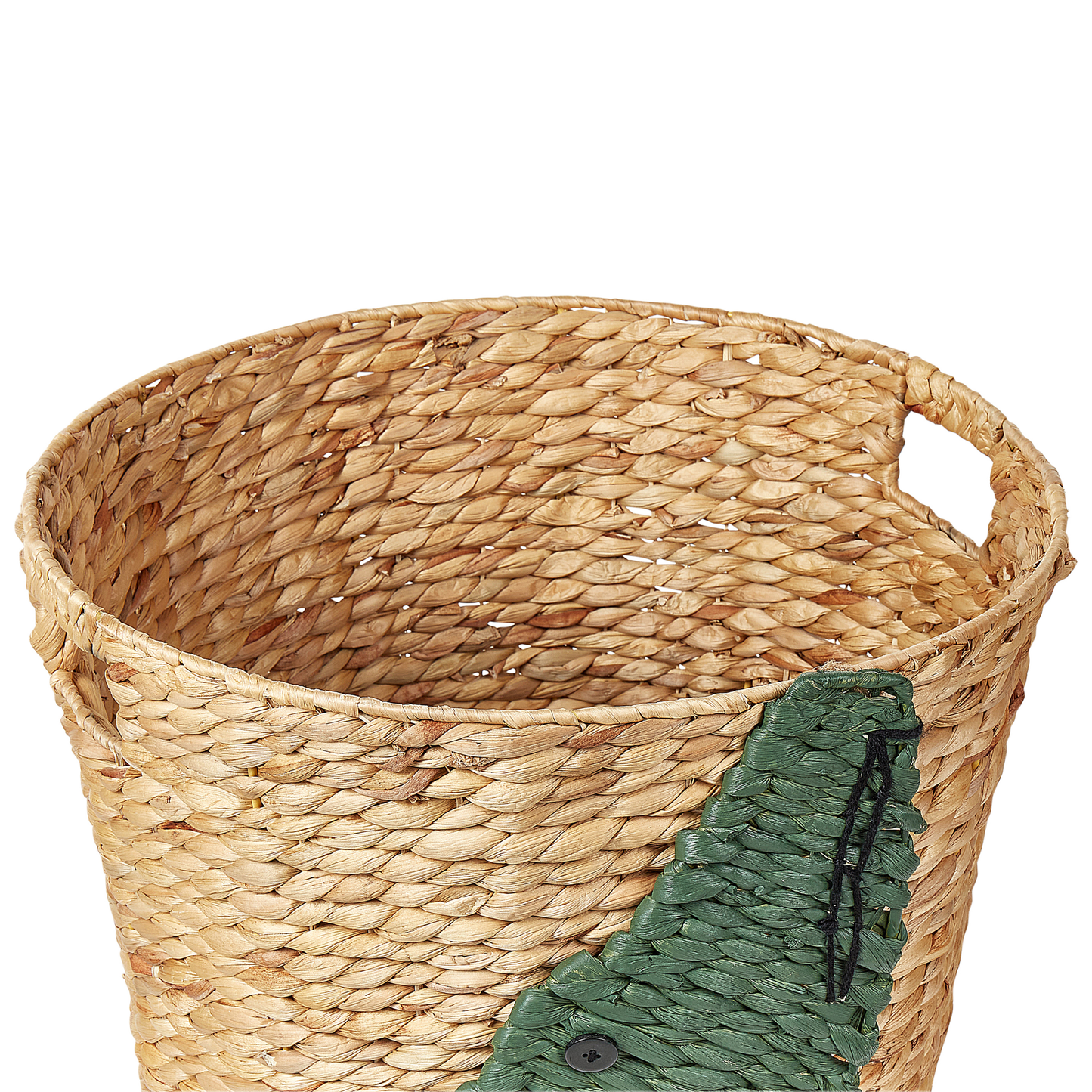 Wicker Crocodile Toy Basket Natural Water Hyacinth