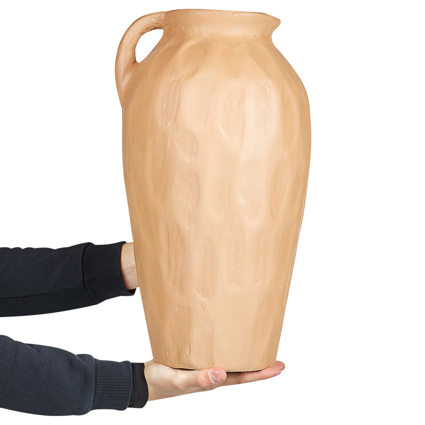 Terracotta Atelier Decorative Vase 47cm Handmade Orange Home Decor