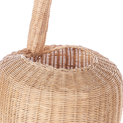 Wicker Giraffe Basket Natural Rattan Toy Hamper