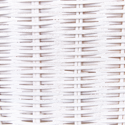 Kangaroo Wicker Basket White Toy Hamper