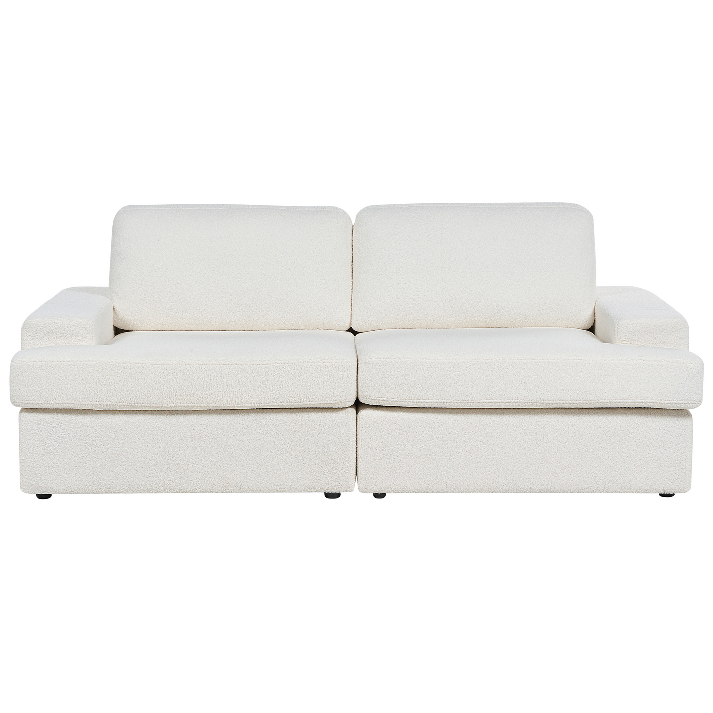 White Boucle 4 Seater Sofa Set With Armchair
