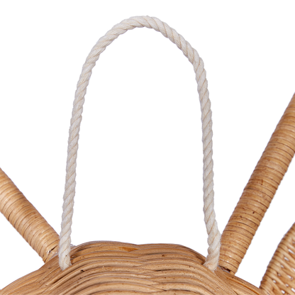 Giraffe Rattan Wall Decor Handmade Natural Finish