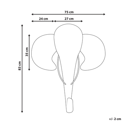 Natural Rattan Elephant Wall Art Handmade Modern Decor