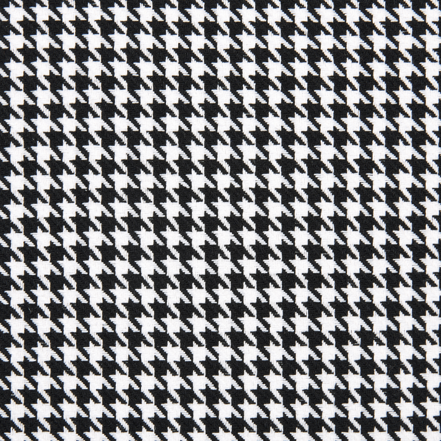 Black White Houndstooth Dining Chairs Set Of 2 With Iron Legs