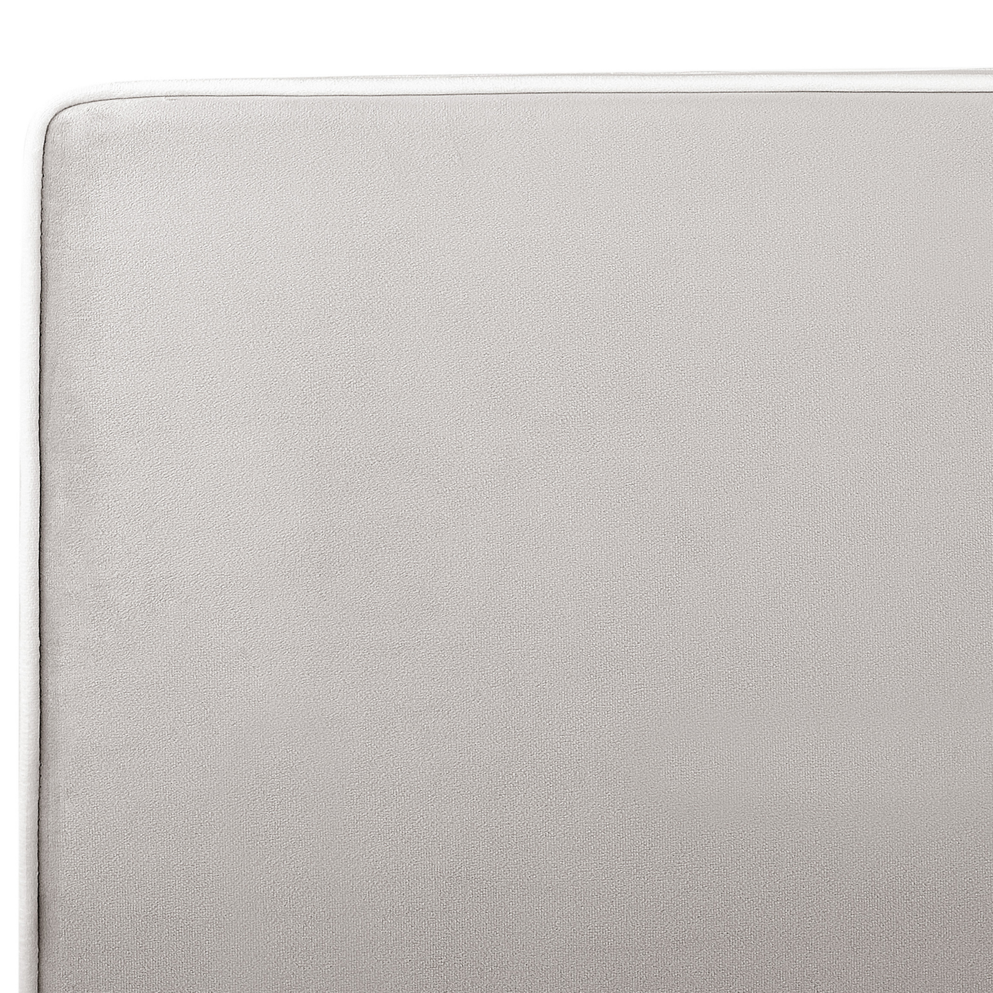 Velvet Upholstered Bed Headboard 3ft EU Single Grey