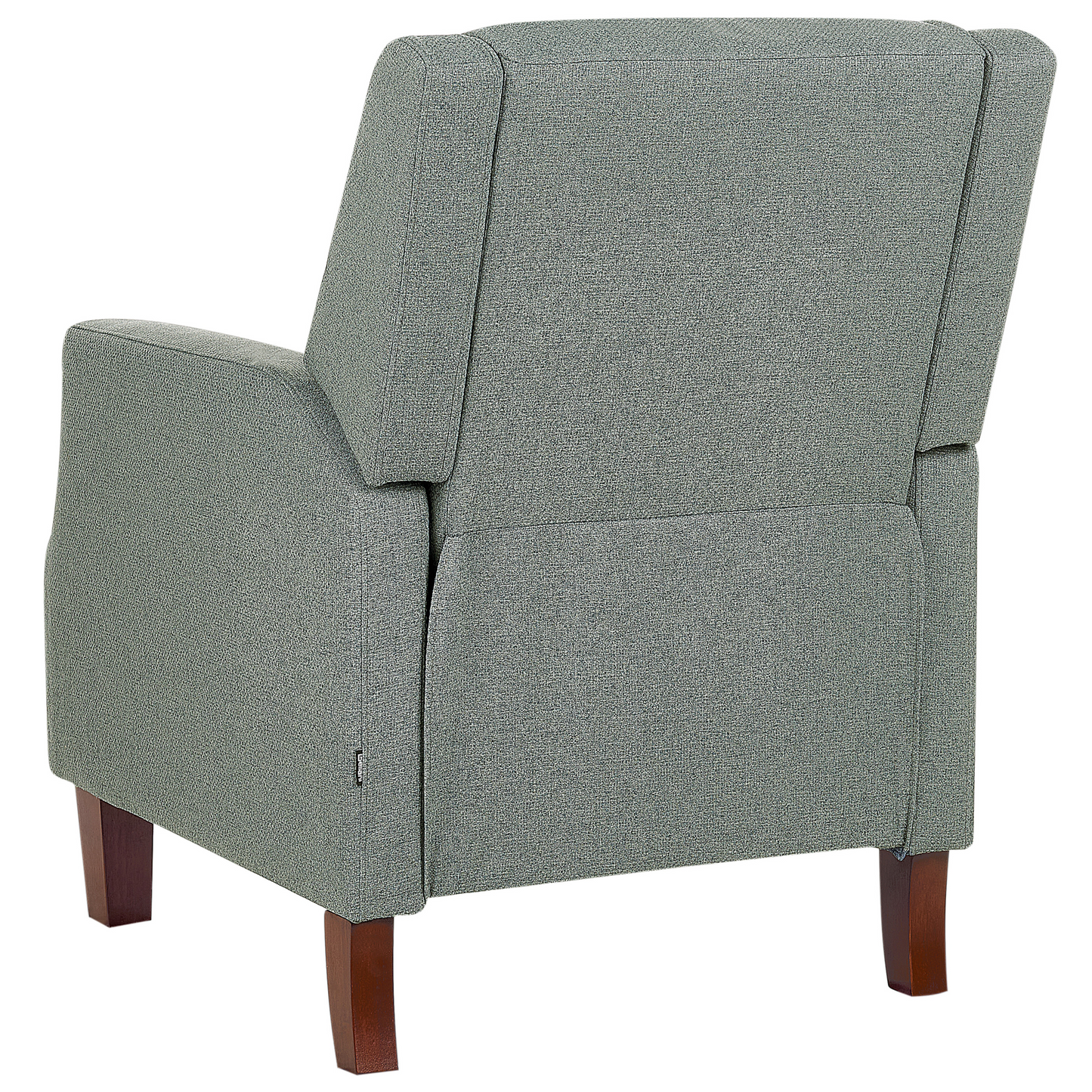 Heritage Home Retro Recliner Green Fabric Manual Push-Back Footrest