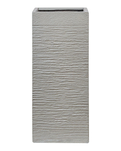Tall Fibre Clay Plant Pot 60cm Light Grey UV Resistant