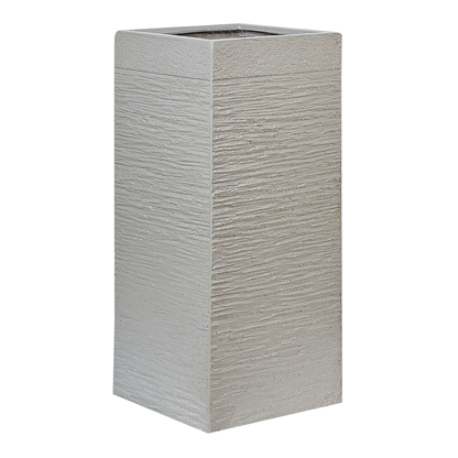 Tall Fibre Clay Plant Pot 60cm Light Grey UV Resistant