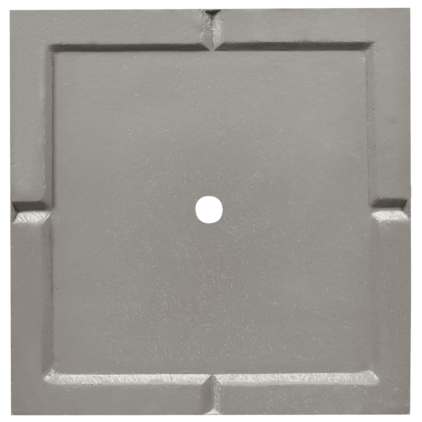 Garden Tall Clay Plant Pot 40 x 40 x 77cm UV Resistant Light Grey