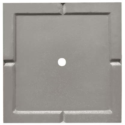 Garden Tall Clay Plant Pot 40 x 40 x 77cm UV Resistant Light Grey