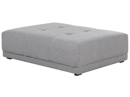 Ottoman Grey Fabric Upholstery 1 Seater Modern Traditional