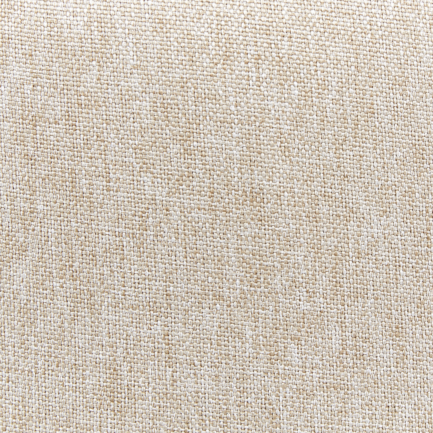Linen Pouffe Round 39 By 34 By 45cm Beige Footstool For Modern Living Room