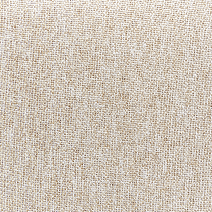 Linen Pouffe Round 39 By 34 By 45cm Beige Footstool For Modern Living Room