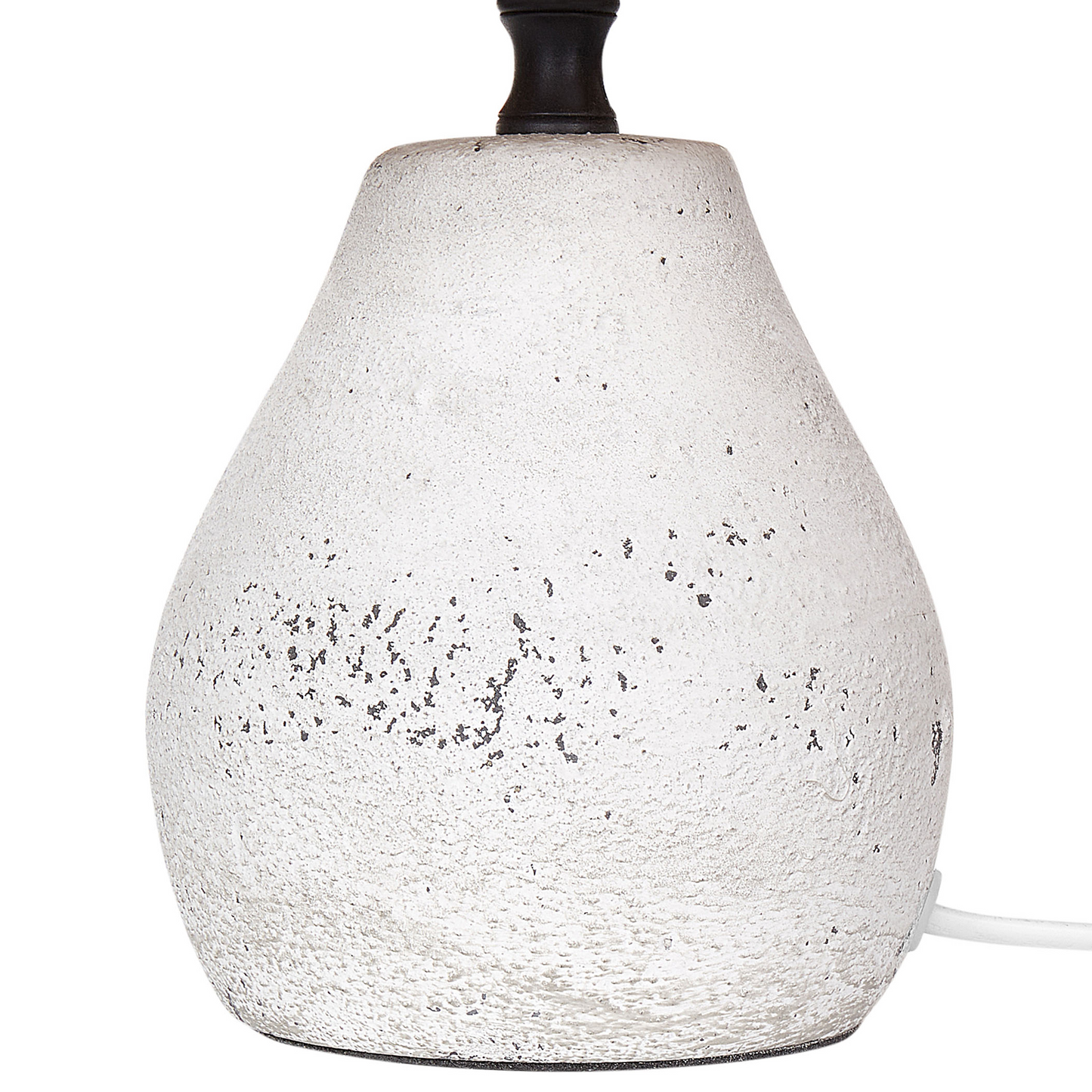 Ceramic Table Lamps 2 White And Natural Cone Paper Shades