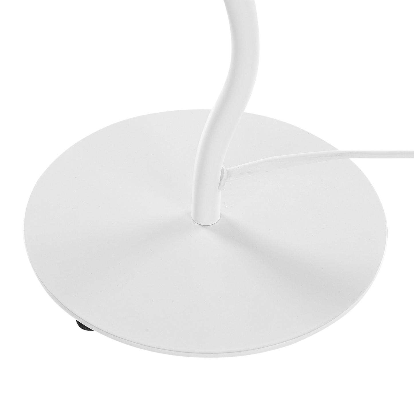 Table Lamp White Metal Base Synthetic Pleated Shade Modern Minimalist Design Suitable For Living Room And Bedroom