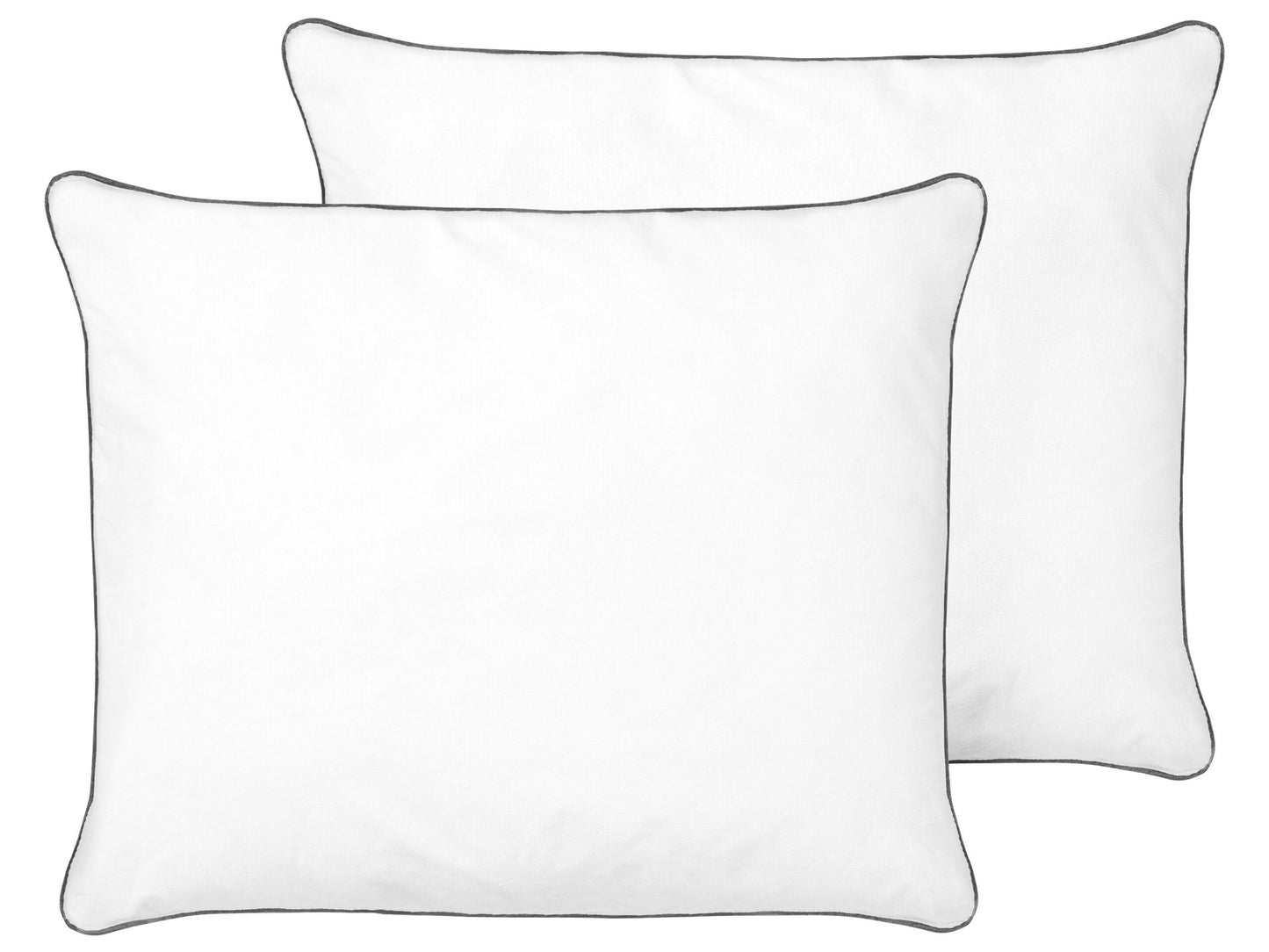 Japara Pillow White 50 x 60cm Microfiber Fill High Profile Satin Piping