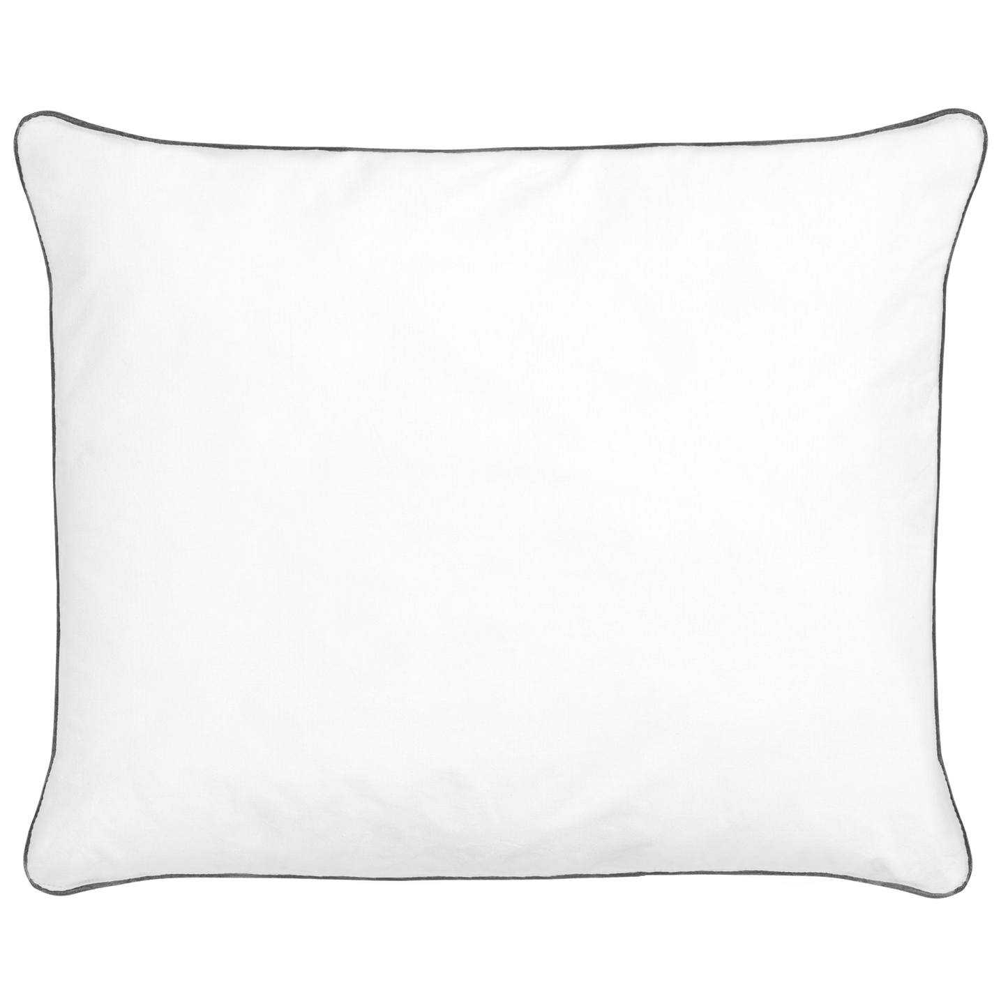 Japara Pillow White 50 x 60cm Microfiber Fill High Profile Satin Piping