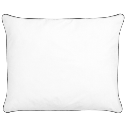 Japara Pillow White 50 x 60cm Microfiber Fill High Profile Satin Piping