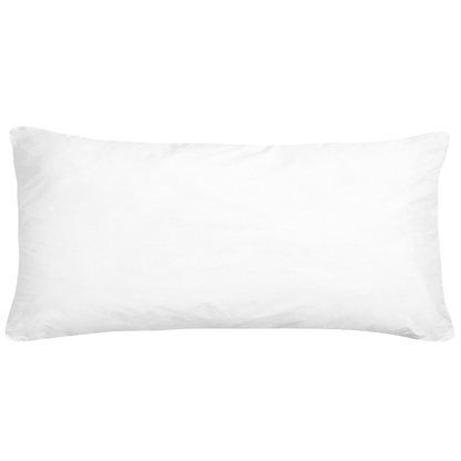 2 Pack White Microfibre Pillows 40 x 80 High Profile