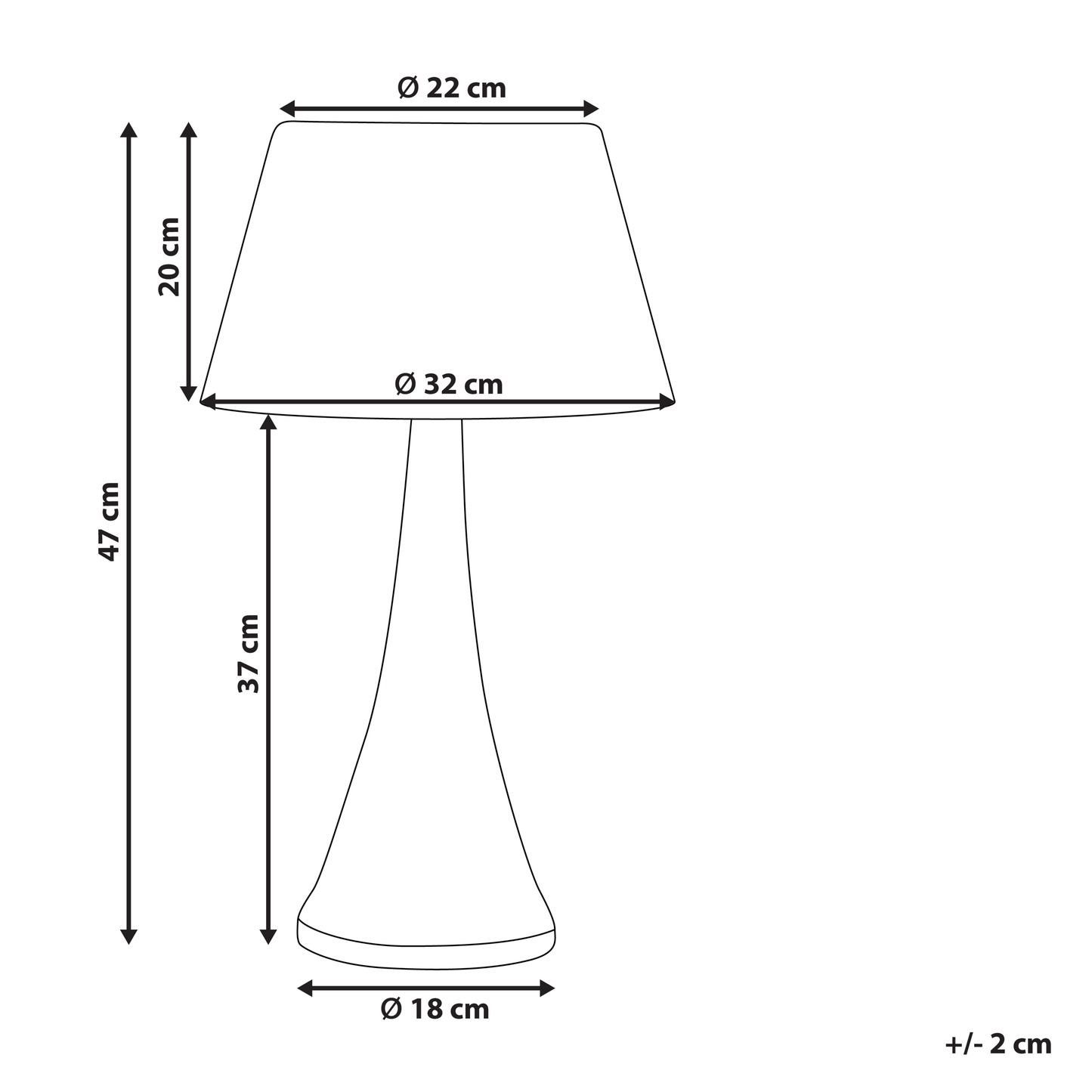 Lumora Mango Wood Table Lamp With Black Cotton Shade