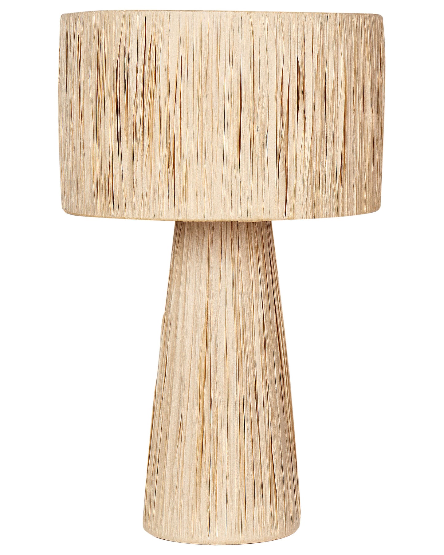 Table Lamp Natural Palm Leaf Lampshade Boho Handmade
