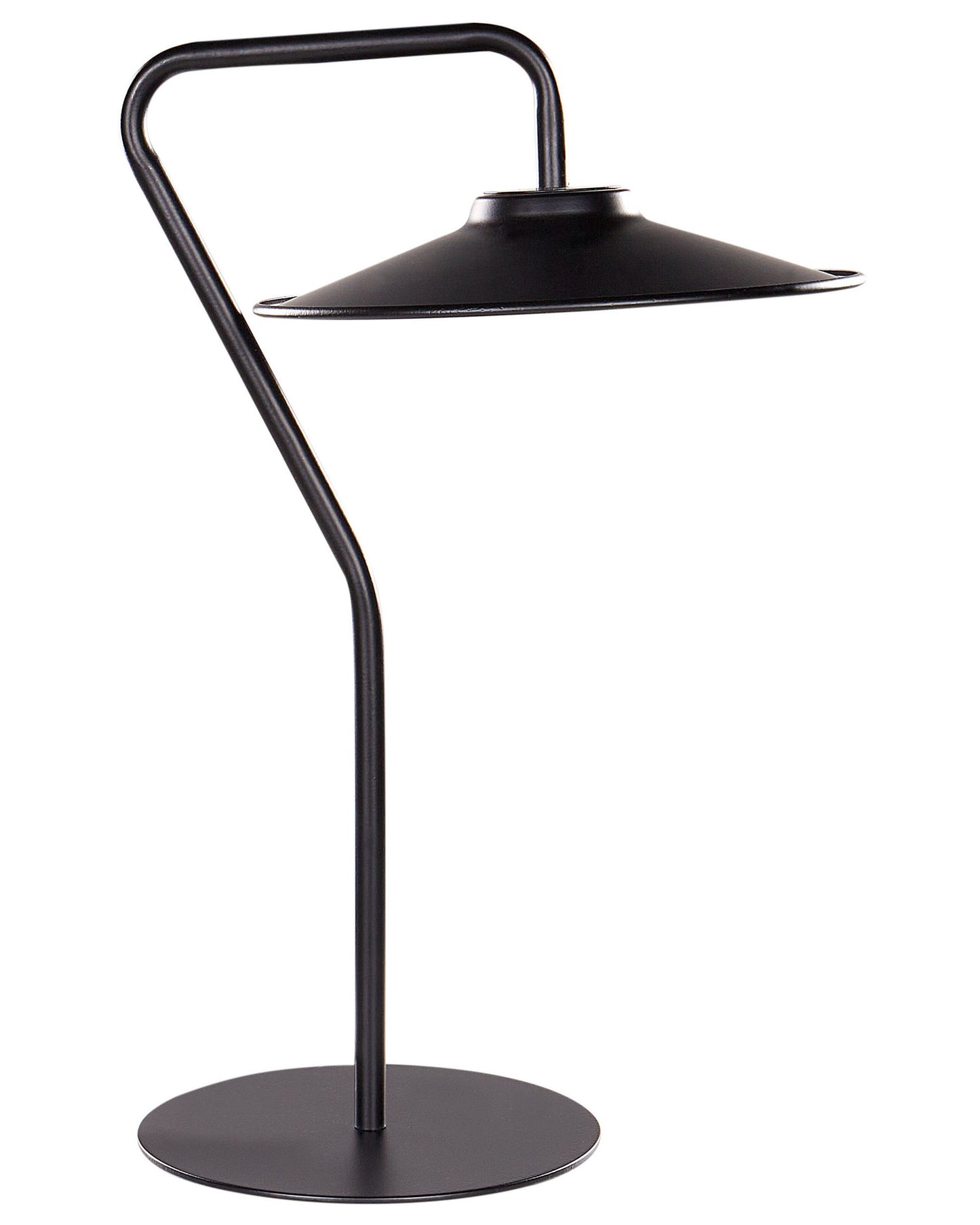 Table LED Lamp Black 41cm Warm Light Modern Durable Iron Construction Living Room Office
