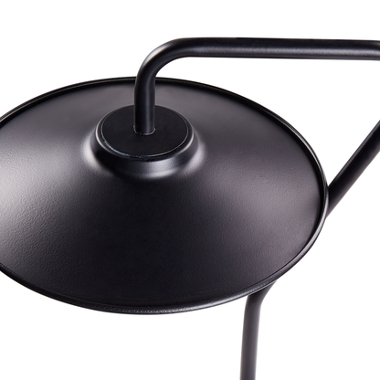 Table LED Lamp Black 41cm Warm Light Modern Durable Iron Construction Living Room Office