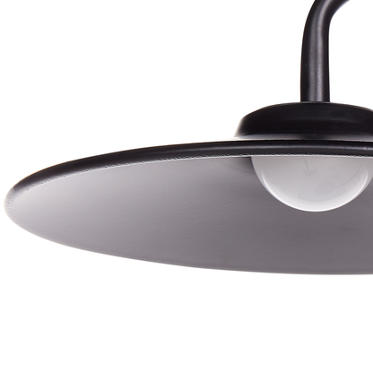 Table LED Lamp Black 41cm Warm Light Modern Durable Iron Construction Living Room Office