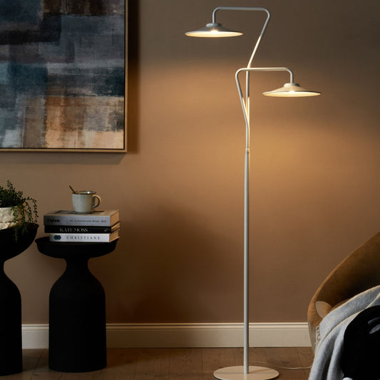 Living 2-Light LED Floor Lamp 140cm Warm White