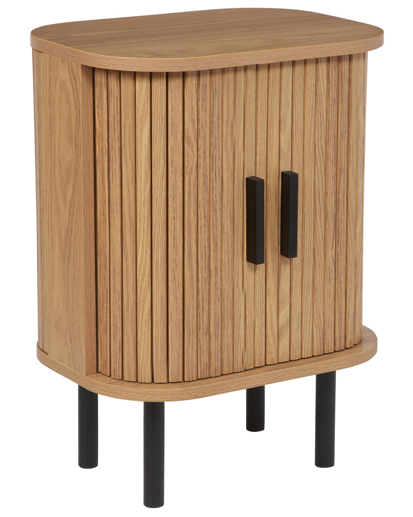 NovaHome Nightstand Bedside Table 40x30cm Retro Sliding Cabinet