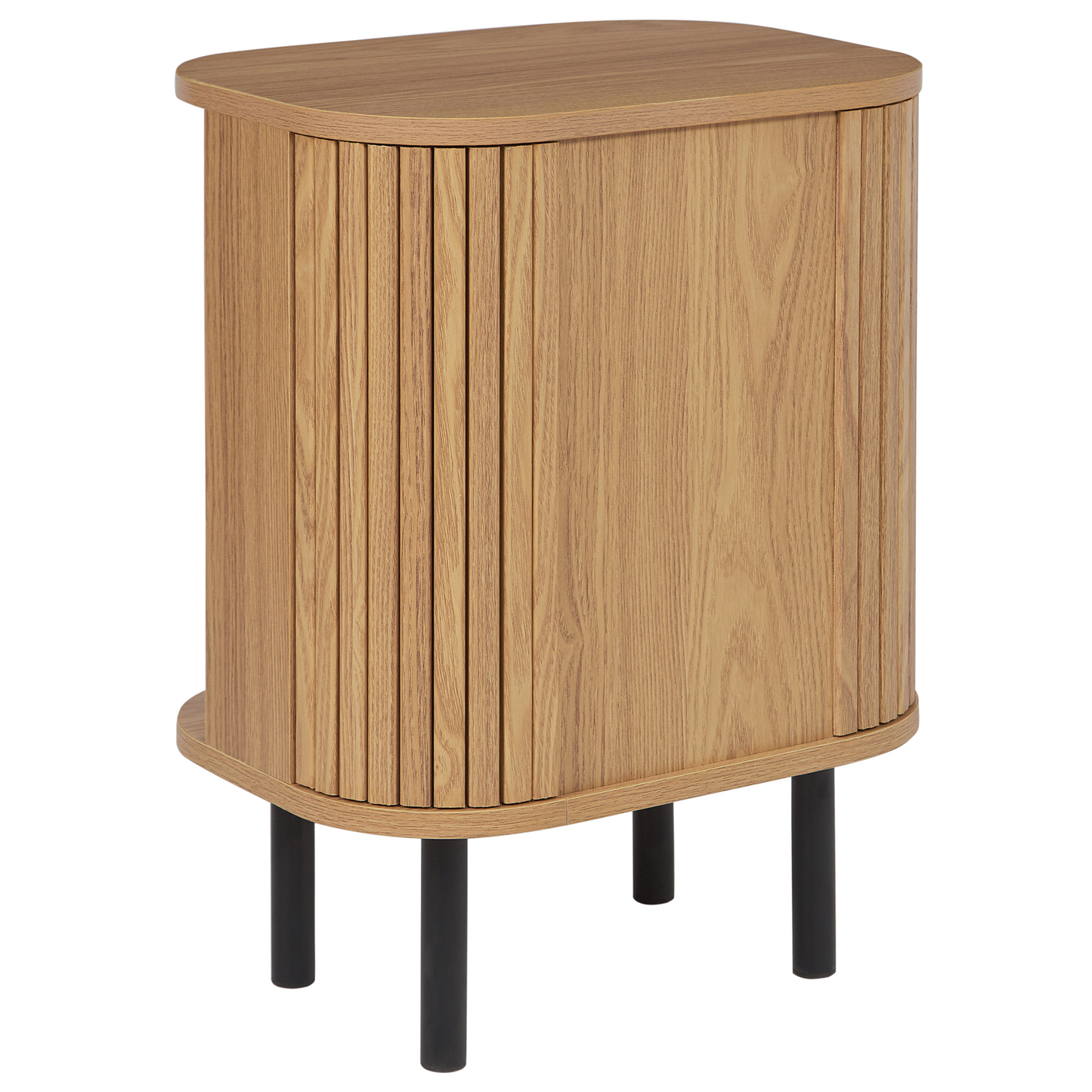 NovaHome Nightstand Bedside Table 40x30cm Retro Sliding Cabinet