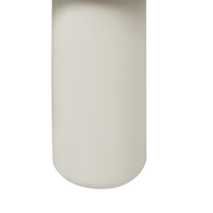 LuxeLiving White Oval Coffee Table 100x70x40cm MDF Top PVC Legs
