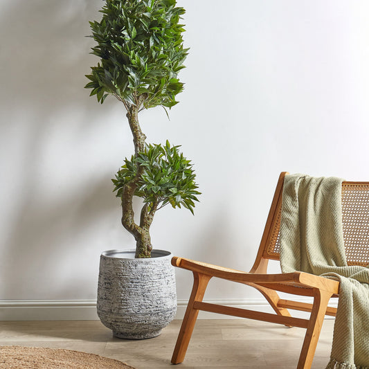 Laurel Living Lifelike Artificial Potted Plant 160cm Green and Black