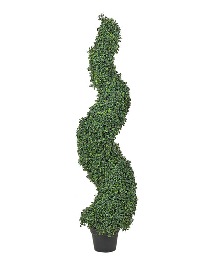 Artificial Potted Spiral Tree 120cm Green Outdoor Decor