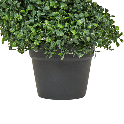 Artificial Potted Spiral Tree 120cm Green Outdoor Decor