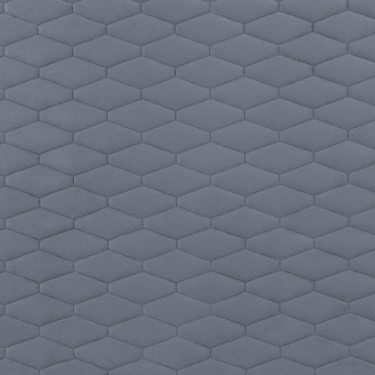 EU Single Bed 3ft Grey Velvet Headboard Honeycomb Quilted
