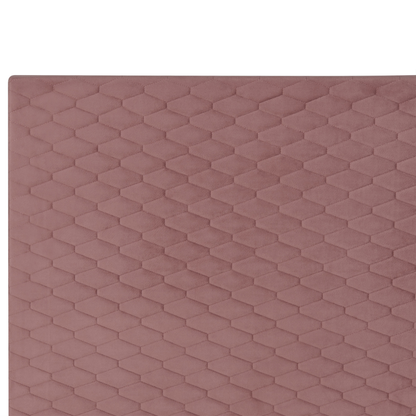 EU 3ft Pink Velvet Upholstered Honeycomb Headboard