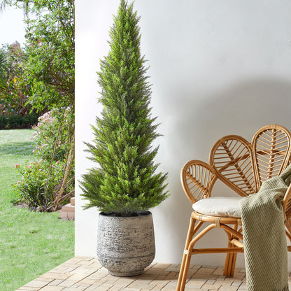Decor Artificial Cedar Tree 153cm With Realistic Trunk